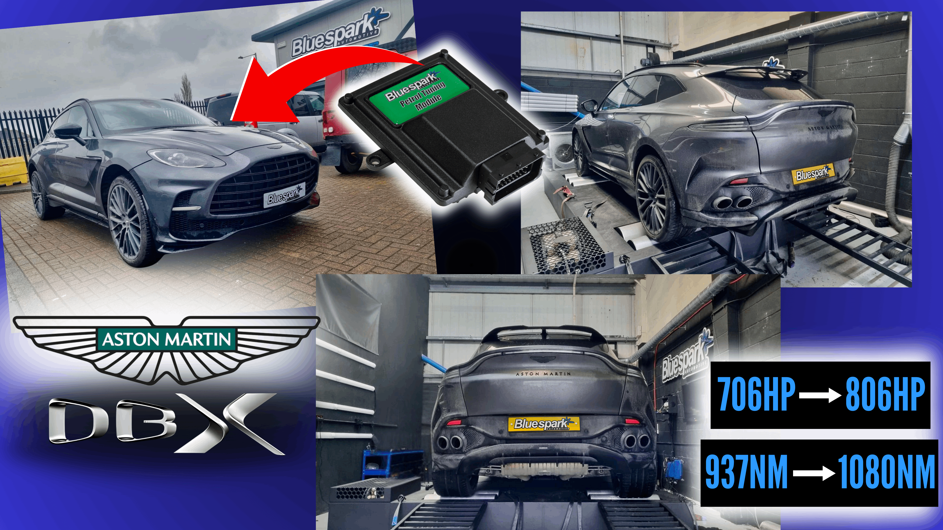 Aston Martin DBX 707 4.0 V8 - 707hp Performance Tuning with Chip Tuning Box