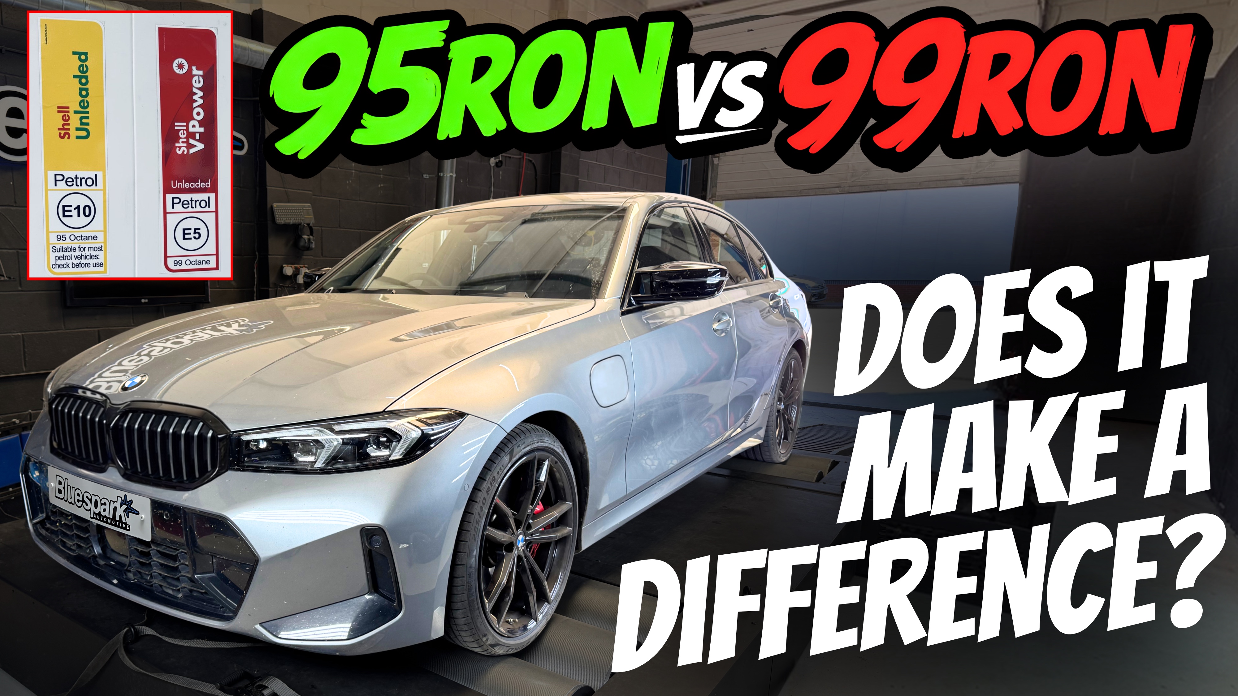 95 RON vs 99 RON Fuel - BMW G20 330e Octane Rating Performance Comparison