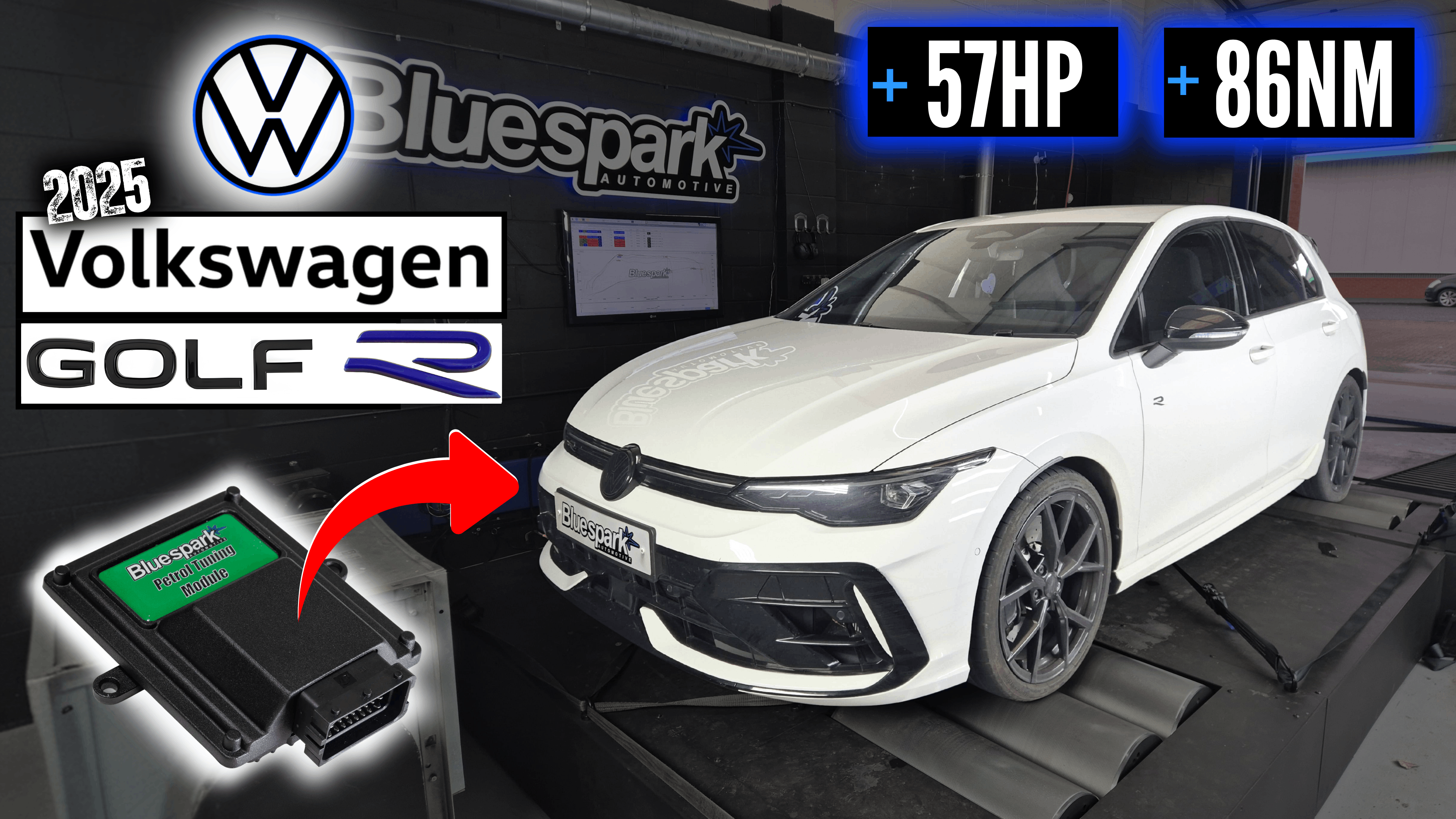 VW Golf R MK8.5 (2025) Dyno Tuning - 2.0 TSI Performance Tuning