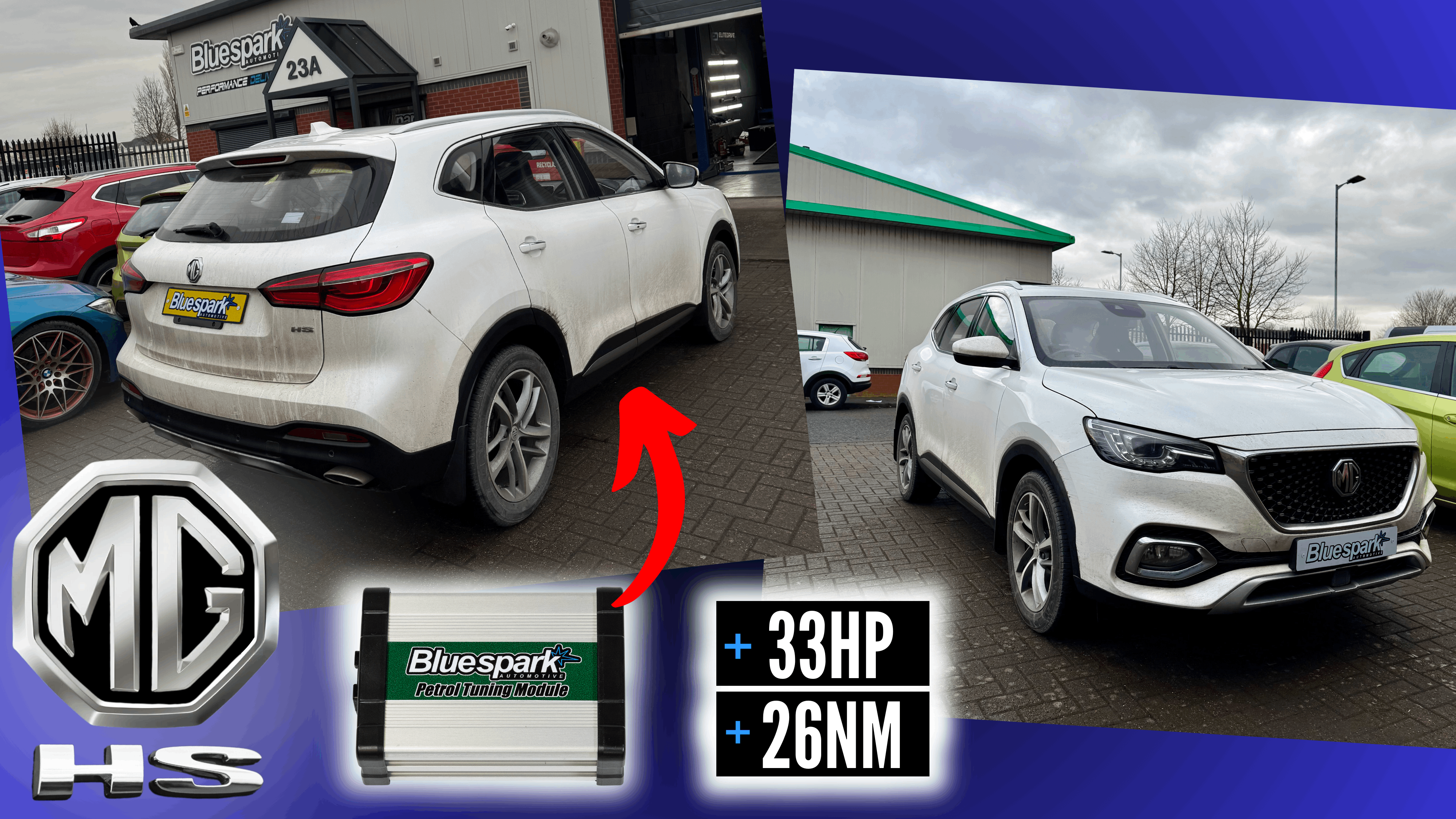 MG HS 1.5 - 162hp Performance Tuning with Chip Tuning Box