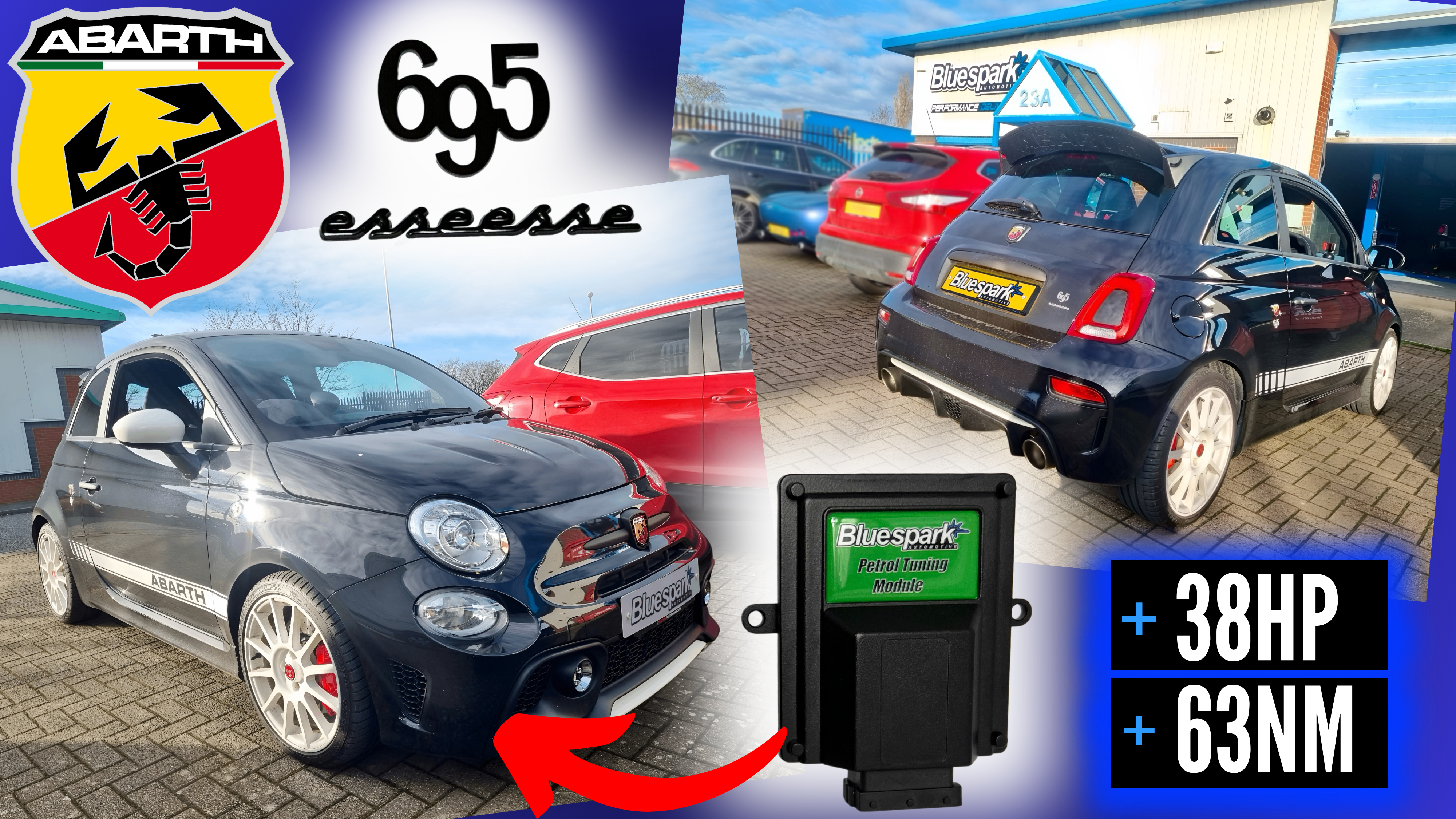 Abarth 695 Esseesse 1.4 T-Jet - 180hp Performance Tuning with Chip Tuning Box