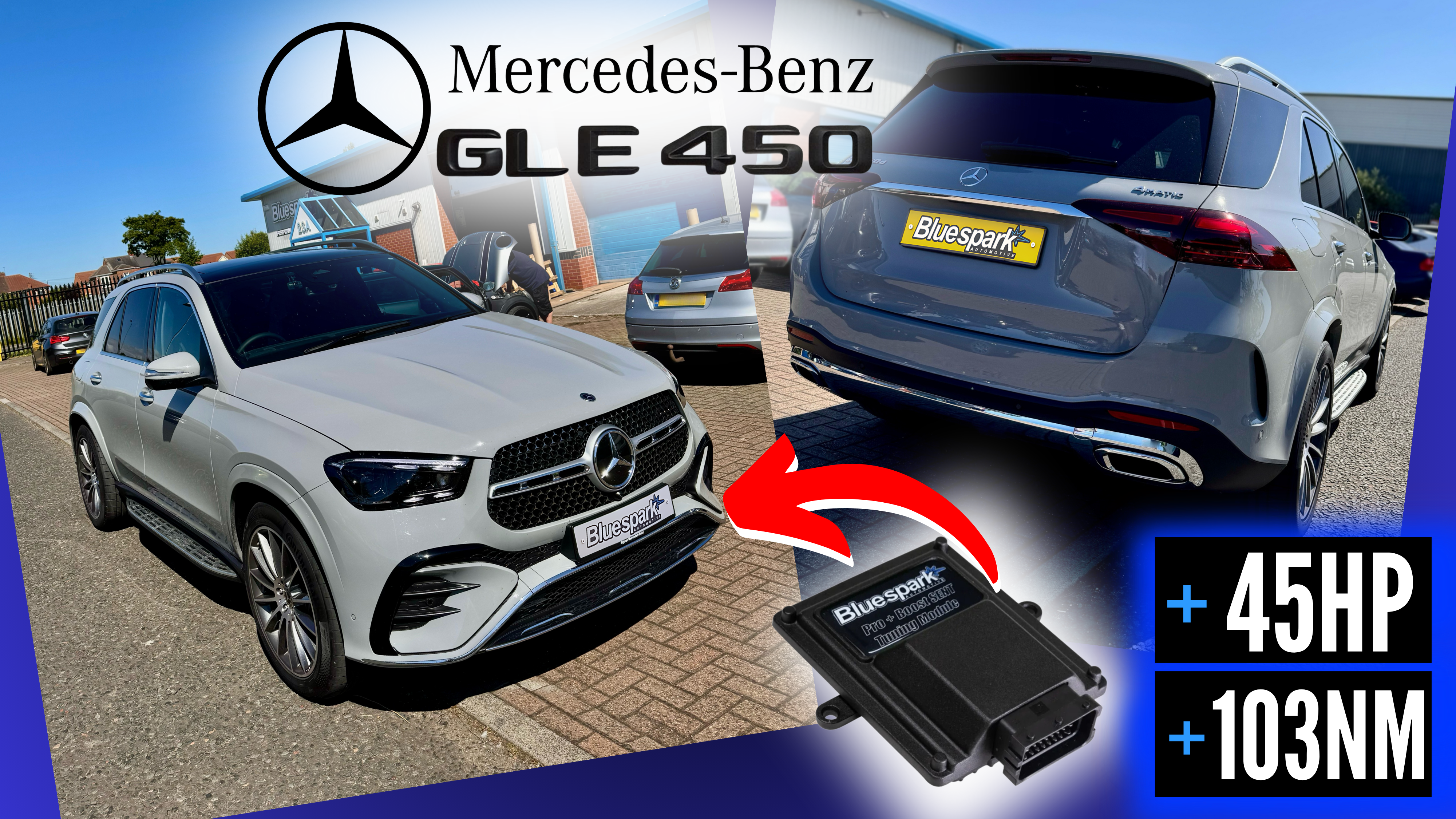 Mercedes GLE450d 3.0 MHEV - 367hp Performance Tuning with Chip Tuning Box