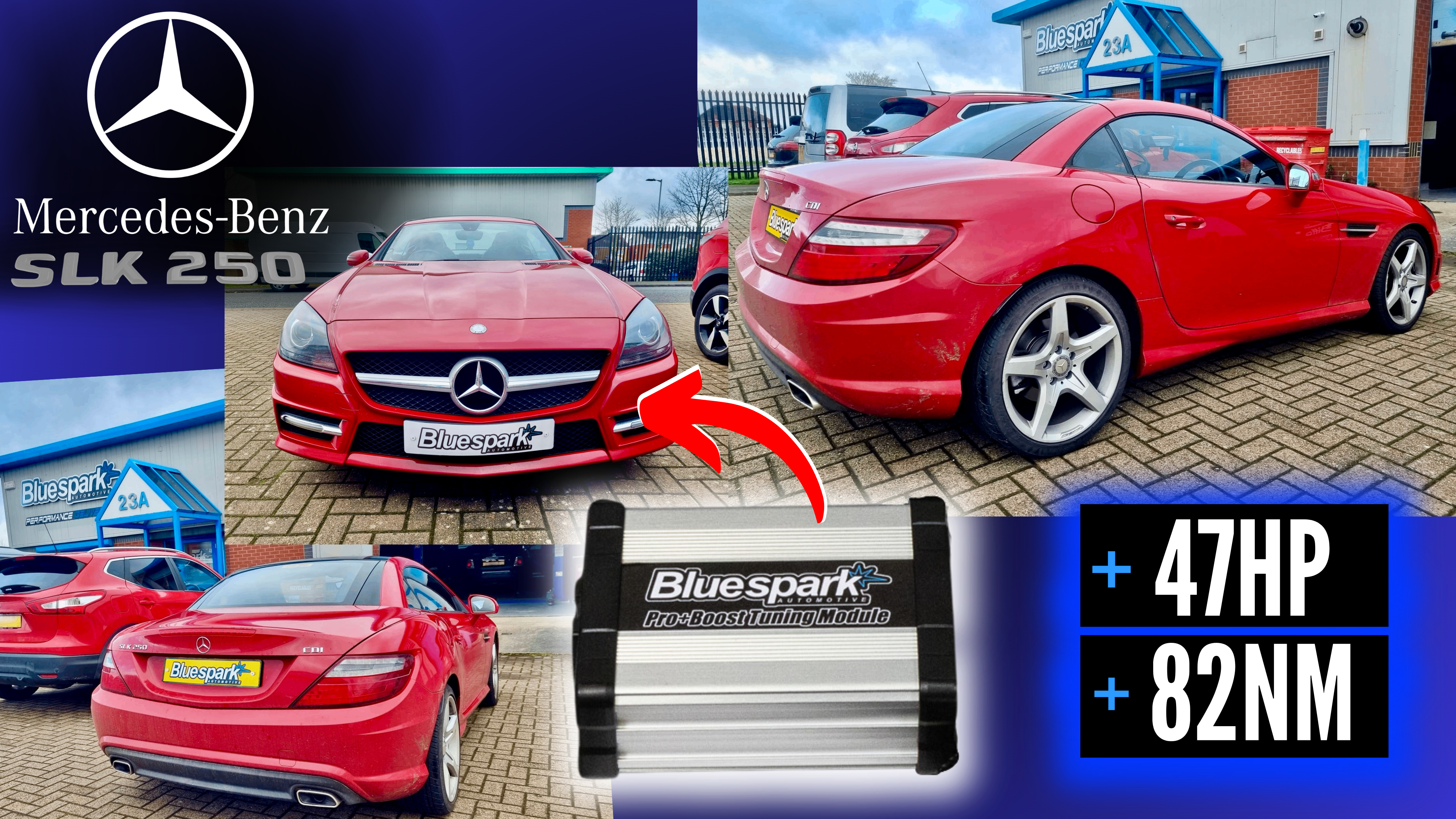 Mercedes SLK250 CDI 2.1 - 204hp Performance Tuning with Chip Tuning Box