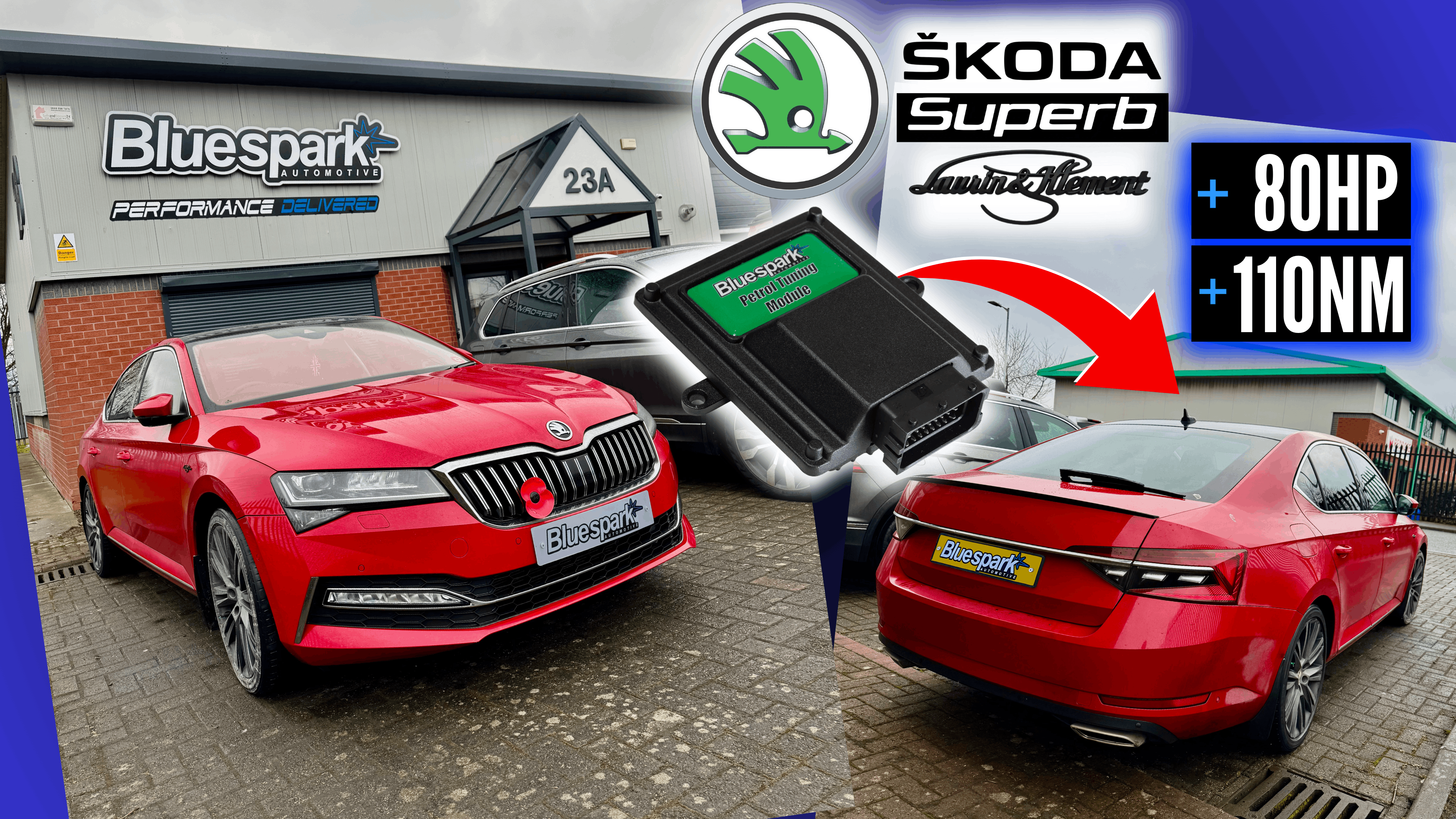 Skoda Superb 2.0 TSI (Laurin & Klement) - 280hp Performance Tuning with Chip Tuning Box