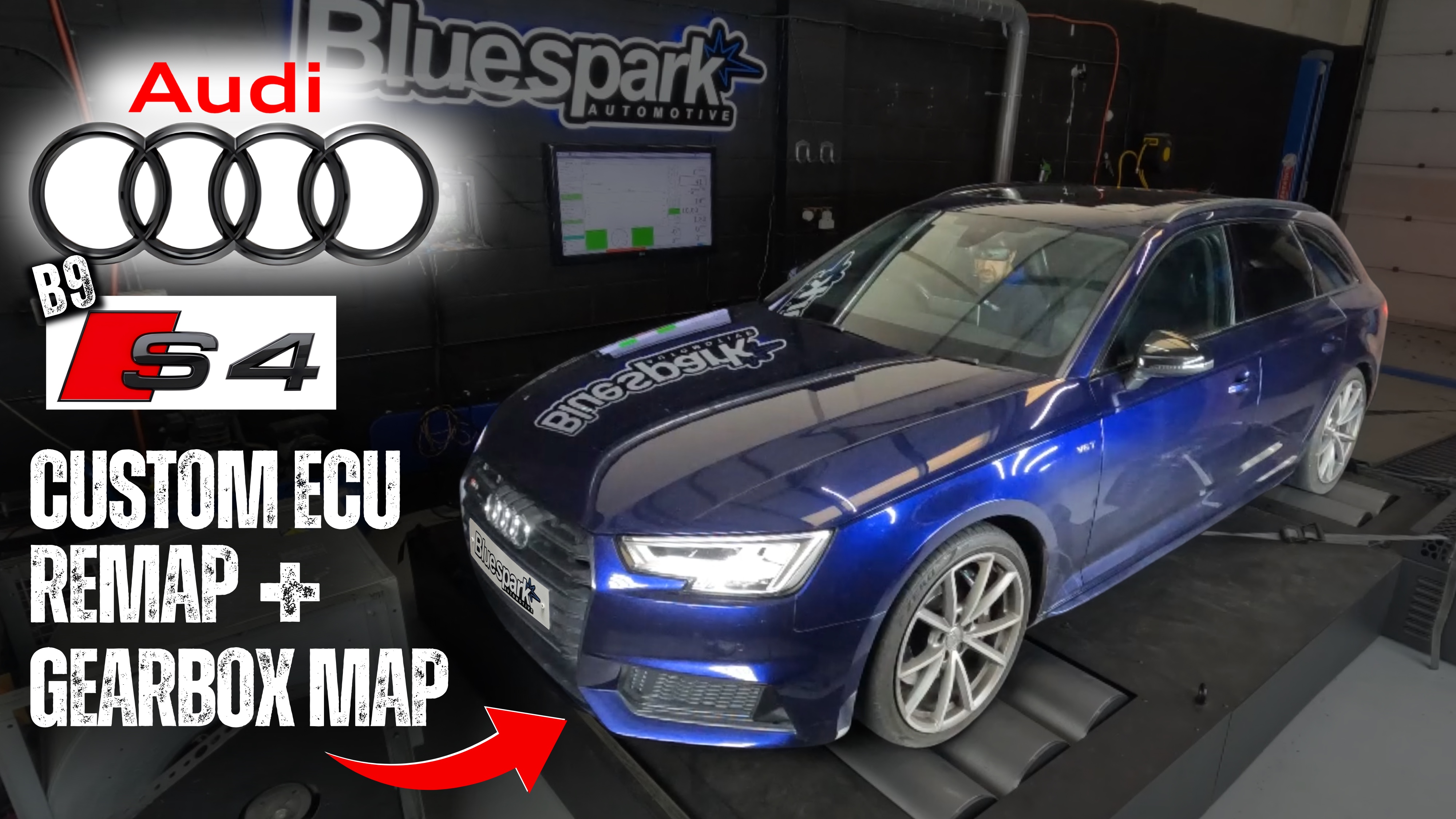 Audi S4 2018 (B9) 3.0 TFSI Custom ECU Remap, Gearbox Mapping and Dyno Test