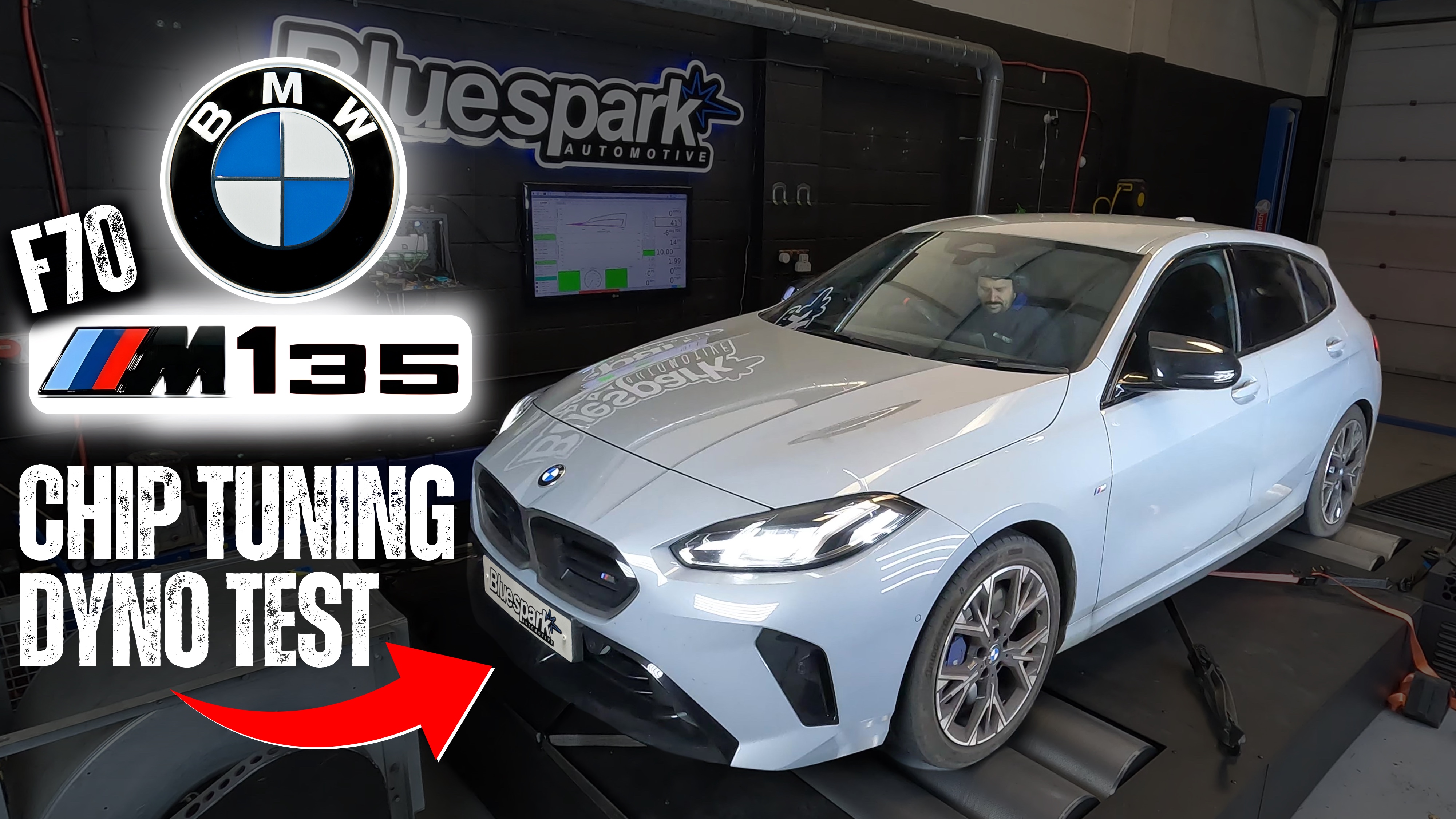 BMW M135 xDrive 2025 (F70) - Locked ECU Dyno Test - B48 300hp Performance Tuning 
