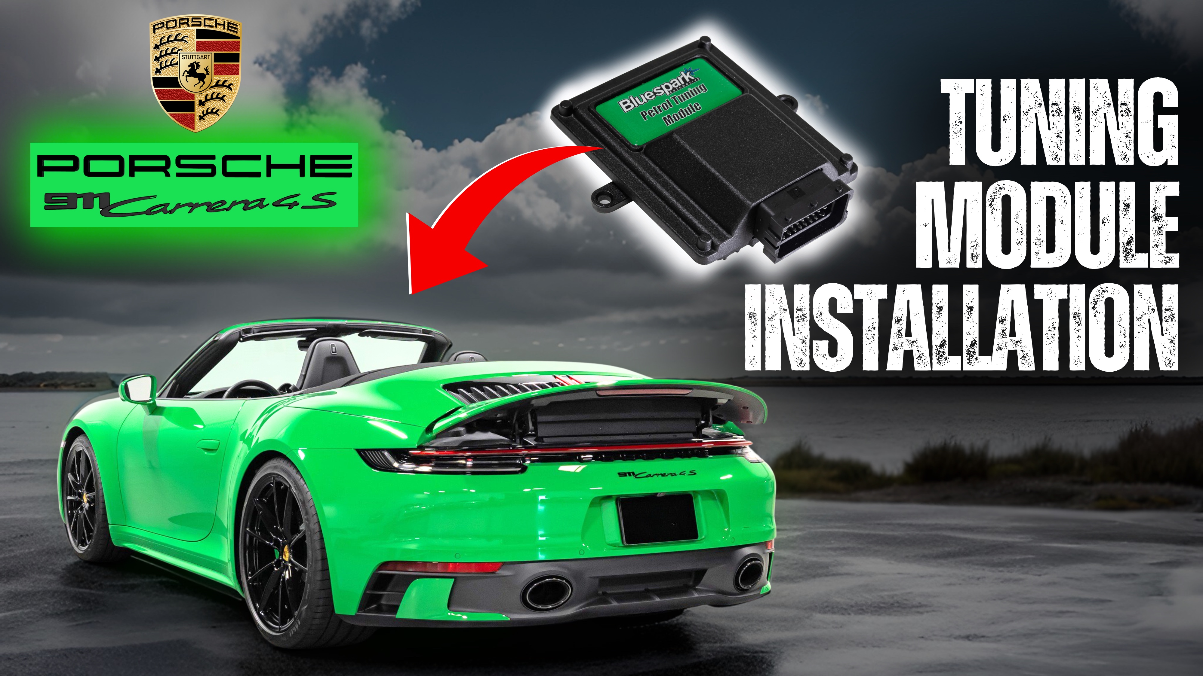 Porsche 911 Carrera 4S 2021 (992) 3.0 Chip Tuning Box Installation 