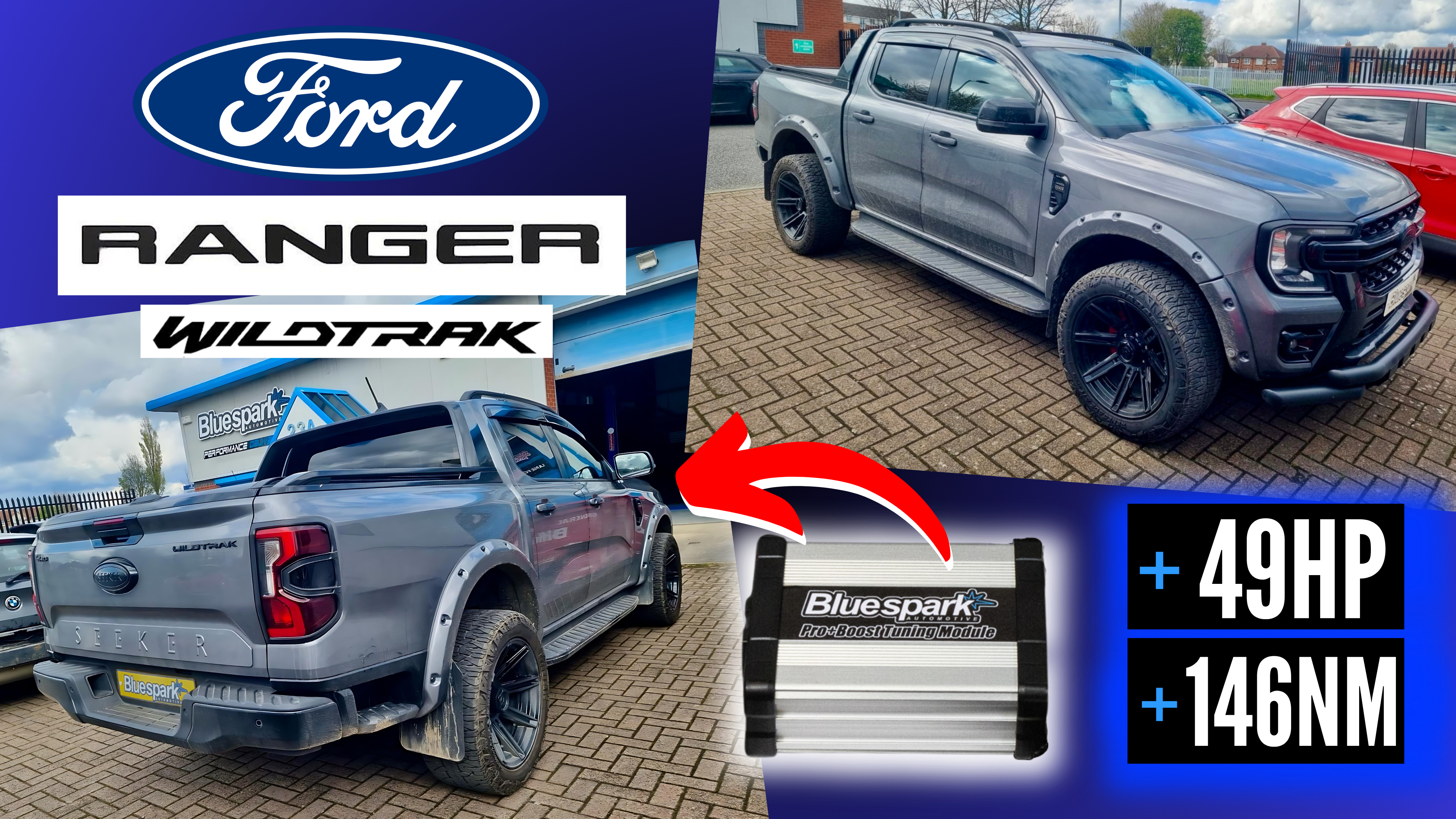 Ford Ranger Wildtrak 2.0 EcoBlue - 213hp Performance Tuning with Chip Tuning Box