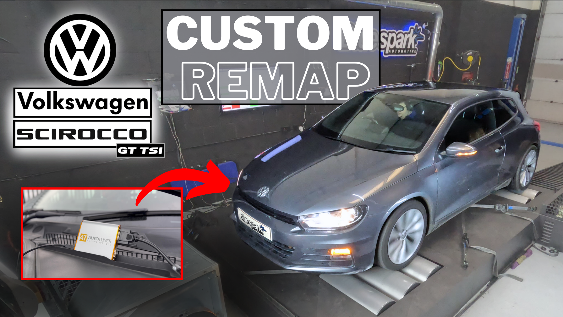 VW Scirocco 1.4 TSI GT 123bhp/125ps - Custom ECU Remap with Dyno Test
