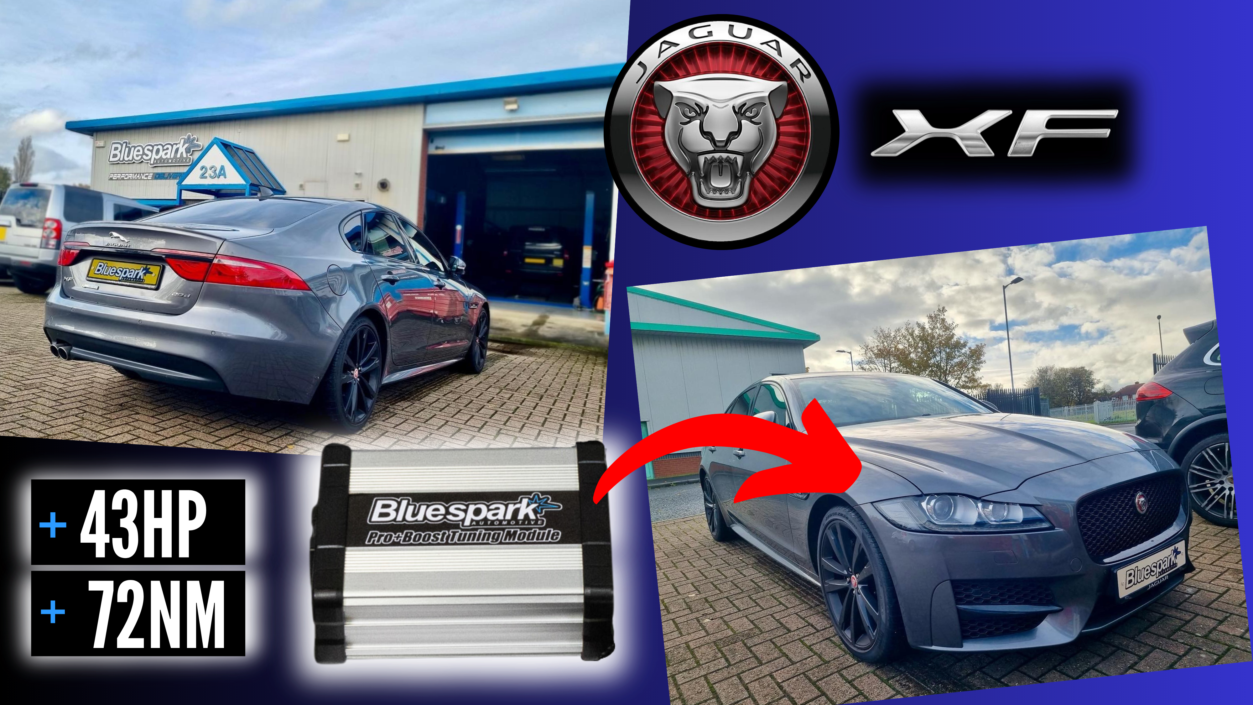 Jaguar XF 2.0d 179hp - Performance Tuning with Chip Tuning Box