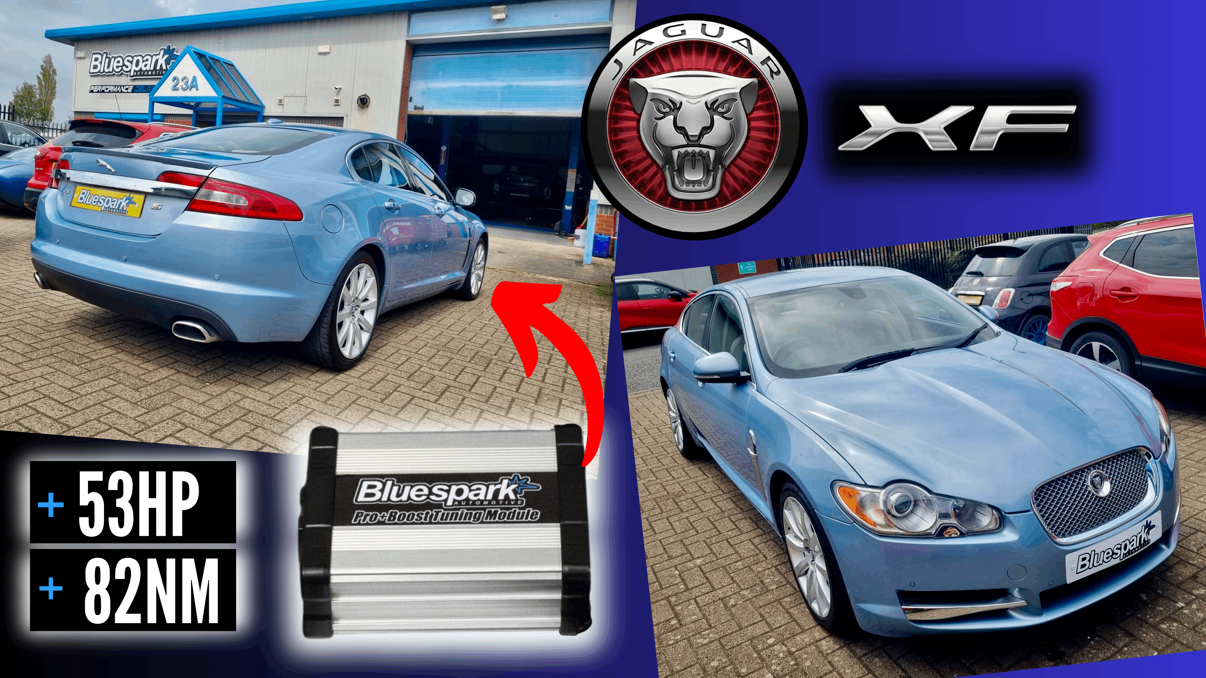 Jaguar XF 3.0 V6 - 241hp Performance Tuning with Chip Tuning Box
