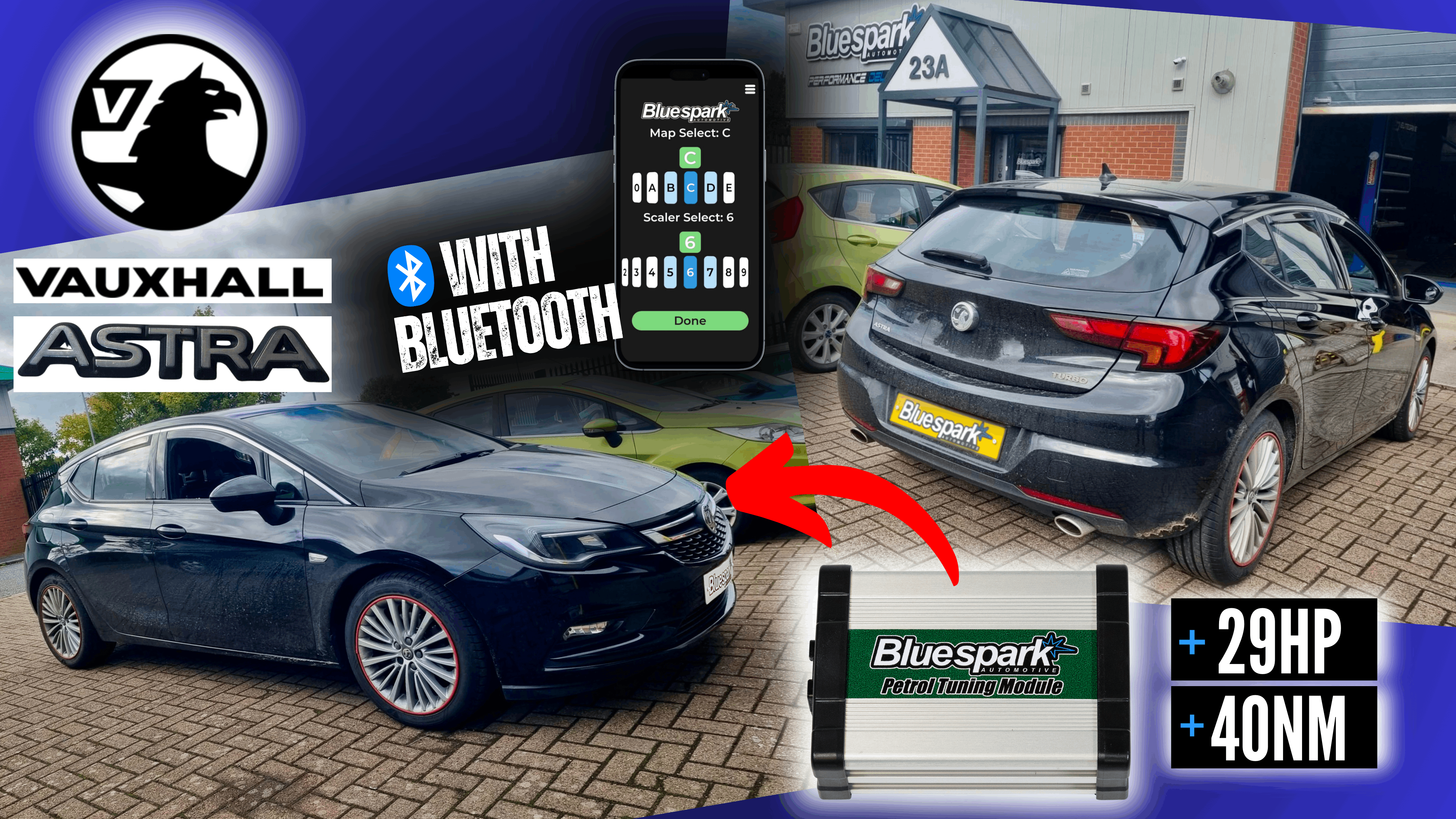 Vauxhall Astra 1.6 Turbo - 200bhp Performance Tuning with Bluetooth Chip Tuning Box